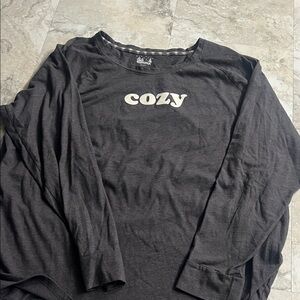 Sonoma Black Cozy Women's Pajama Top